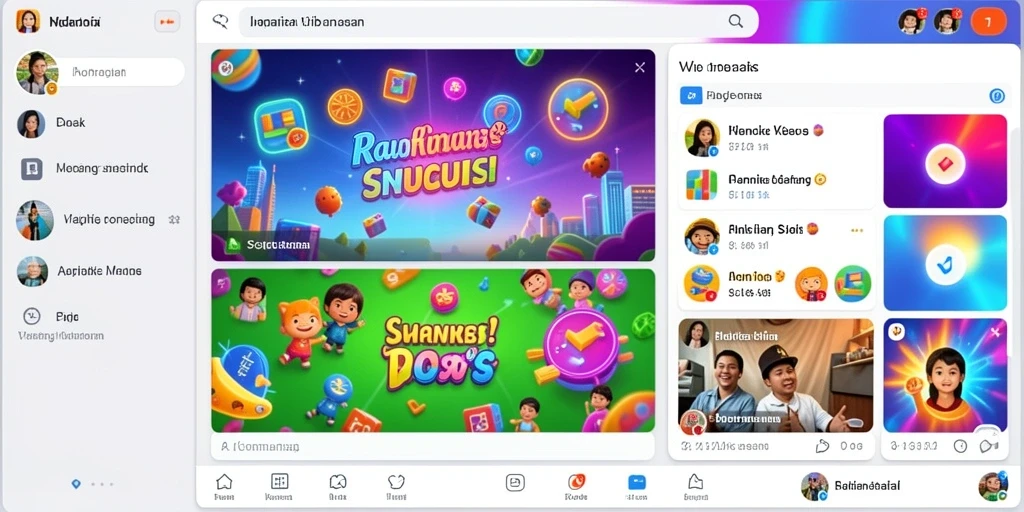 Tampilan layar utama yang menarik dan intuitif.
