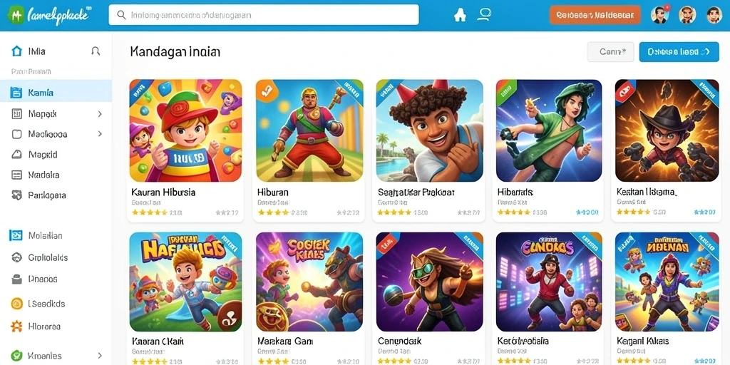 Screenshot tampilan antarmuka pengguna yang menarik.