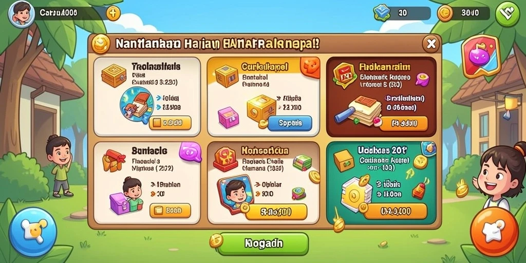 Screenshot menunjukkan tampilan antarmuka yang menarik.