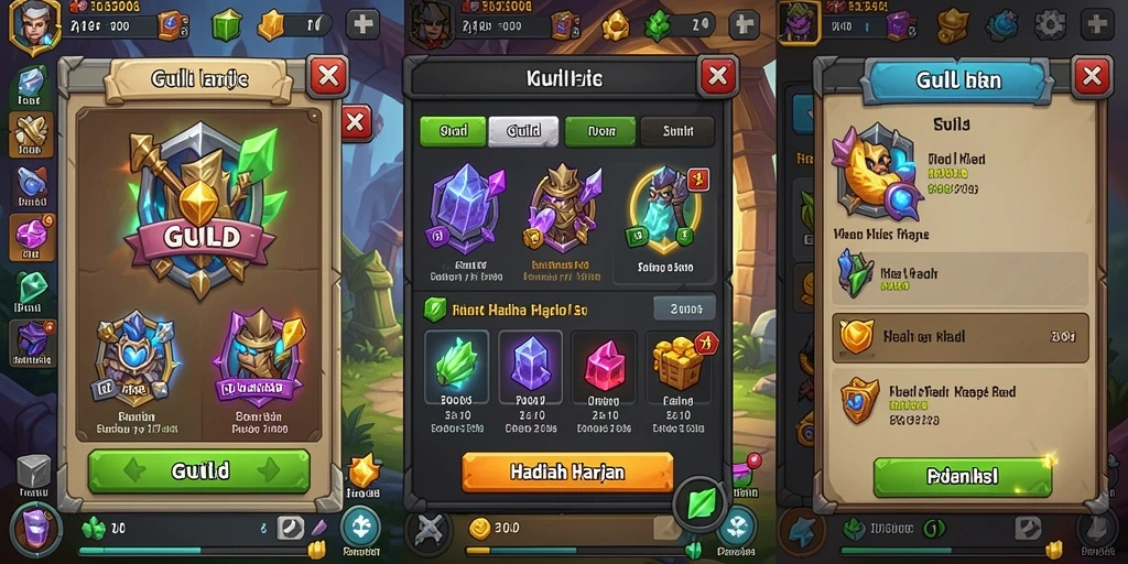Tampilan awal game RAJABOTAK yang menarik dan intuitif.