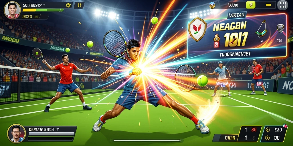 Tampilan awal game yang menarik dan penuh warna.